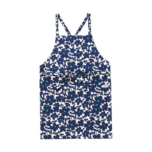 （まとめ）レップ エプロン セルマ ブルー 1枚【×5セット】 青 可愛らしさと耐久性を兼ね備えた、しっかりとした生地のポップなエプロン 鮮やかなセルマブルーが魅力のレップエプロン、1枚で5セット 青 送料無料