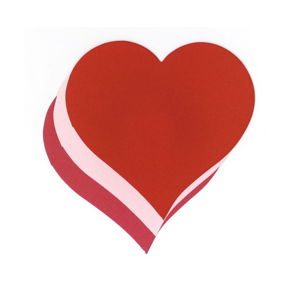 （まとめ）hanaoka ダイカットペーパーM ハート【×20セット】 送料無料の通販は 7,464円