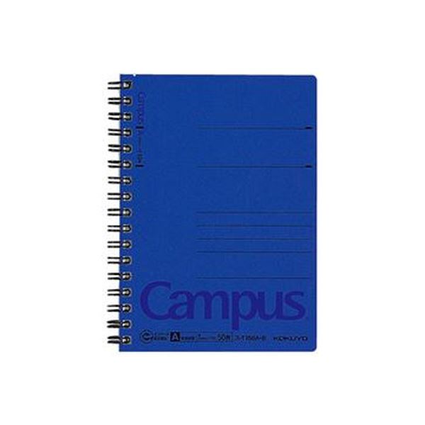 まとめ）コクヨ キャンパスツインリングノート（色厚表紙）A6 A罫 50枚