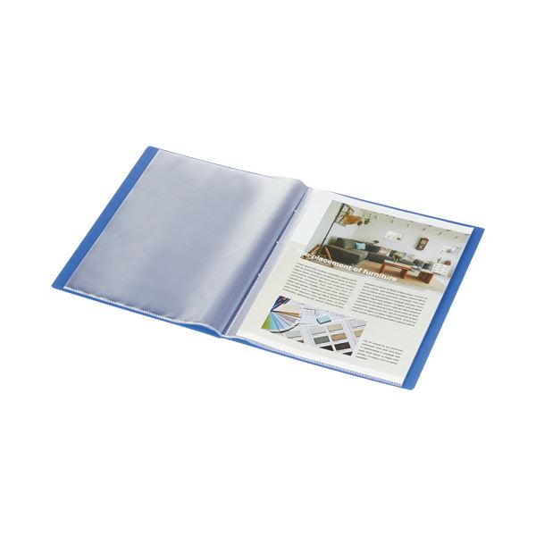 （まとめ）コクヨ クリヤーブック（Glassele） 固定式 A4タテ 10ポケット コーラルピンク ラ-GL10P 1冊 【×50セット】 送料無料の通販は