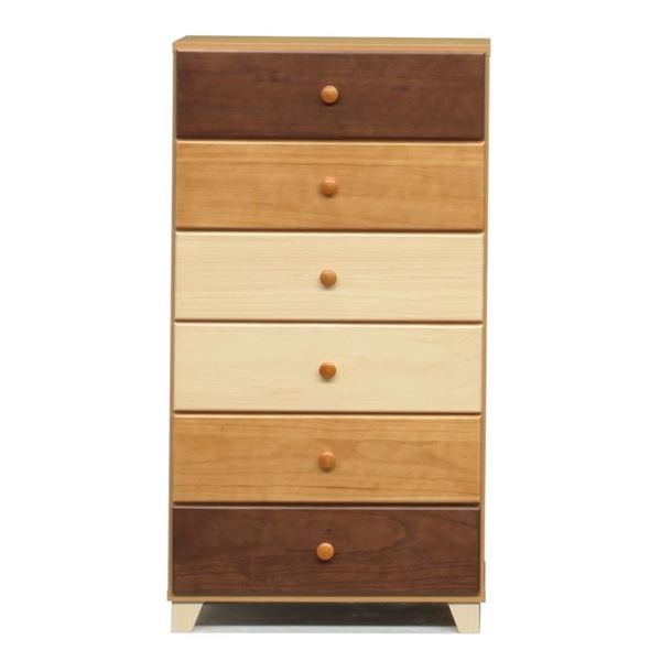 ハイチェスト 整理 収納 キャビネット タンス 6段 幅60cm ナチュラル 本体 日本製 国産 木製 桐製 子供部屋 ベッドルーム 寝室 リビング 完成品
