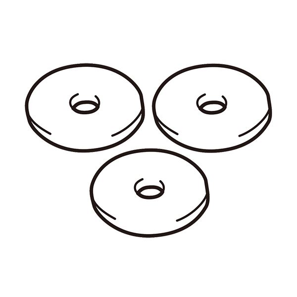 （まとめ）YAMAZEN スチーム式加湿器用交換用水アカフィルター PB-516F-3P 1パック(3枚)【×3セット】 送料無料