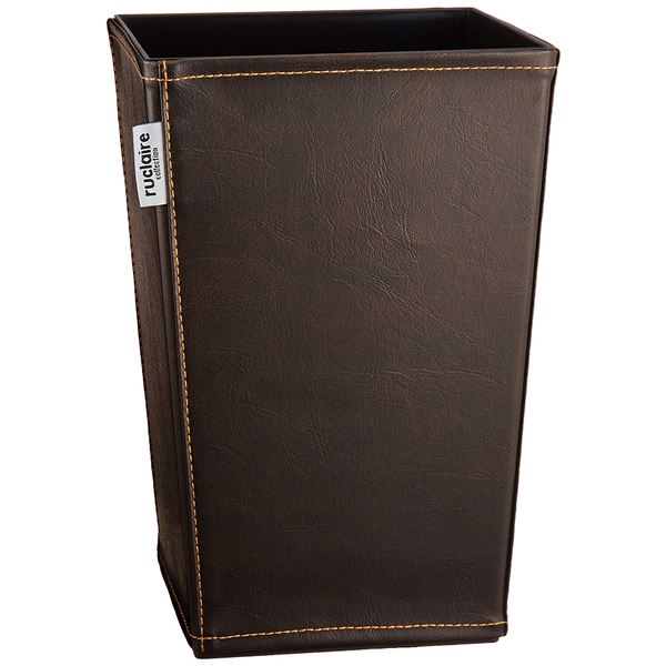 (まとめ) ゴミ箱/ダストボックス 【角型 レザーS】 ブラウン レザー調カバー ルクレールコレクション 【36個セット】 茶 送料無料の通販は 26,636円