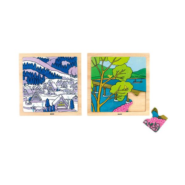 DLM 木のジグソーパズル2冬の白川郷／AS610 送料無料の通販は 8,409円