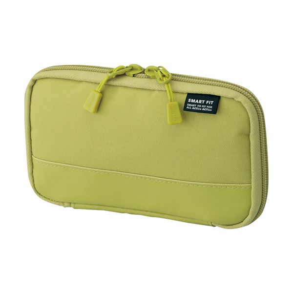 (まとめ) リヒトラブ コンパクトペンケースイエローグリーン A-7687-6 1個 【×10セット】 緑 黄 送料無料の通販は