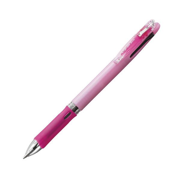 (まとめ) ゼブラ 多色油性ボールペン クリップ-オン スリム3C 0.7mm (軸色 パステルピンク) B3A5-WP 1本 【×30セット】 送料無料の通販は