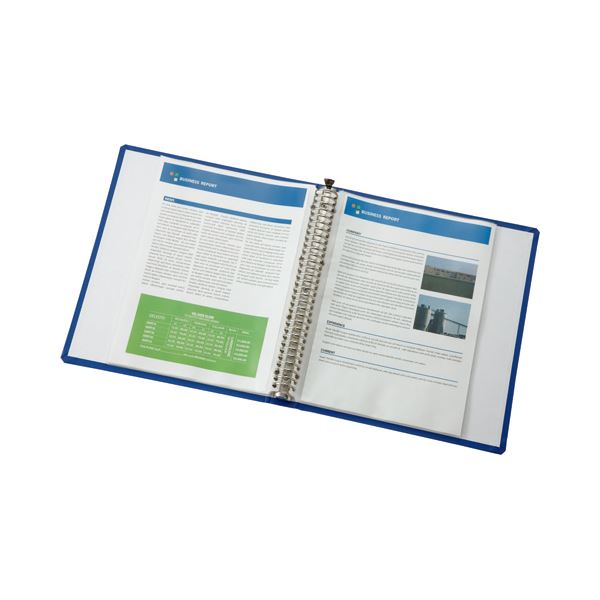 (まとめ) TANOSEE クリヤーファイル（貼り表紙） A4タテ 30穴 25ポケット付属 背幅42mm グレー 1セット（10冊） 【×5セット】 送料無料の通販は