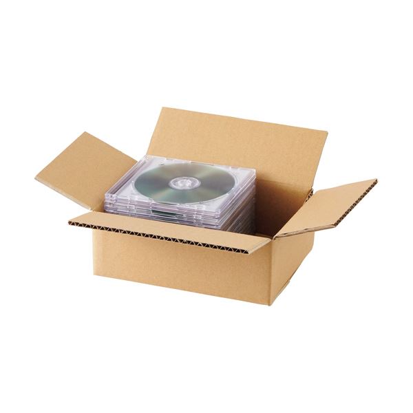 (まとめ)TANOSEE 無地ダンボール コンパクトタイプ 220×155×80mm 1パック(20枚) 【×5セット】 送料無料の通販は