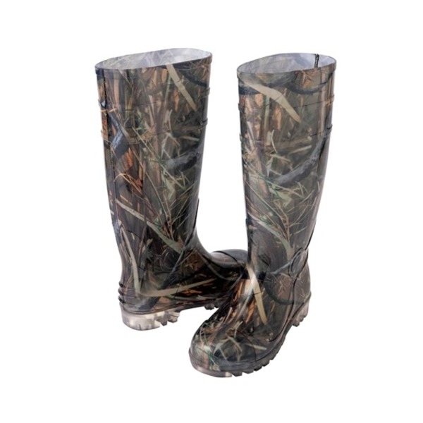 迷彩 レインブーツ 長靴 26cm ウッドランドカモ PVC ブーツ レインシューズ レインウェア 雨具 雨靴 通勤 通学 アウトドア