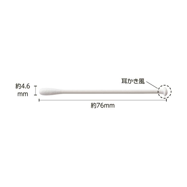（まとめ）山洋 360°耳かき風綿棒 1パック（100本）【×20セット】