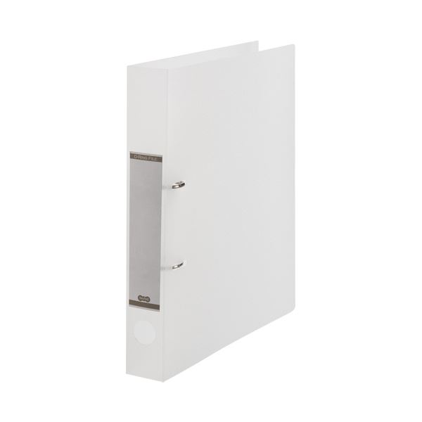 (まとめ) TANOSEEDリングファイル(半透明表紙) A4タテ 2穴 250枚収容 背幅43mm クリア 1セット(10冊) 【×10セット】