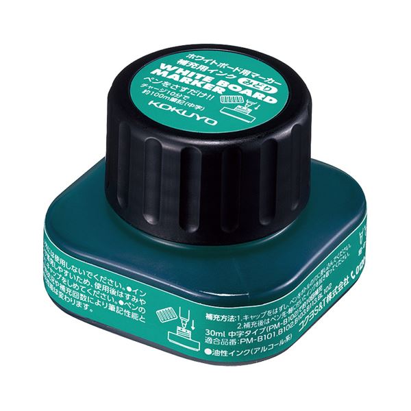 (まとめ) コクヨホワイトボードマーカー補充用インク 黒 PMR-B10D 1本 〔×30セット〕 ホワイトボード用マーカー補充用インク コクヨ ホワイトボードマーカー