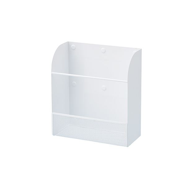 （まとめ） LIHIT LAB マグネットラック L 縦型 白 【×3セット】 スーパーパワーマグネットで頑丈にくっつく スチール面専用マグネットラック Lサイズ 白【3個セット】 送料無料の通販は 9,307円