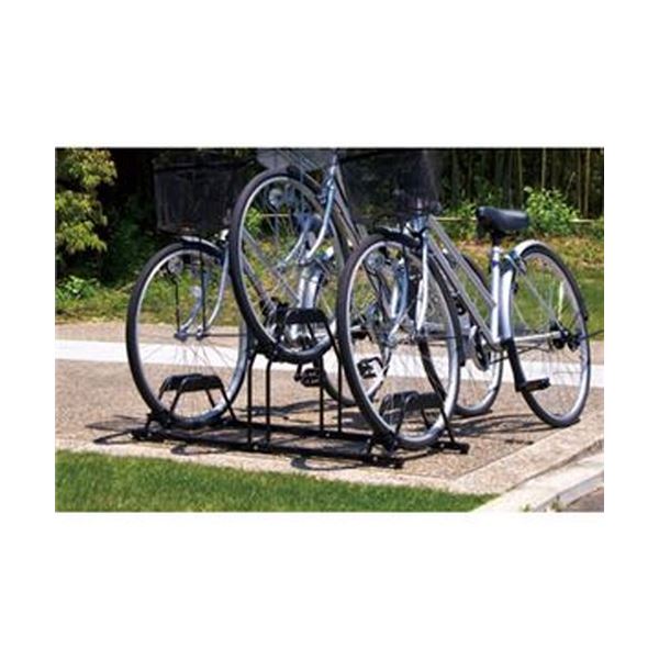 （まとめ） 自転車スタンドBYS-3 1台【×3セット】 スペースを有効活用 3台の自転車を縦に積み重ねる、革新的な自転車スタンド 省スペースでスッキリ収納 アイリスオーヤマの自転車スタンドBYS-3、1台×3セット 送料無料の通販は