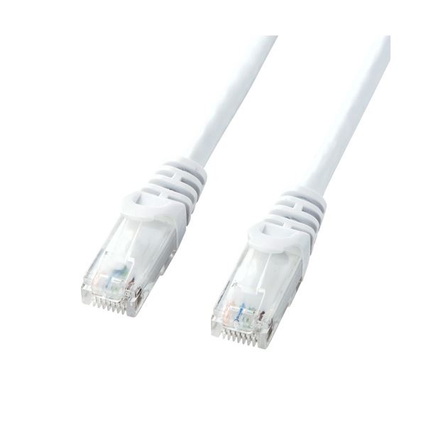 （まとめ） カテゴリ6UTPLANケーブル 配線 ホワイト 15m LA-Y6-15W 1本【×2セット】 白 送料無料の通販は 8,332円