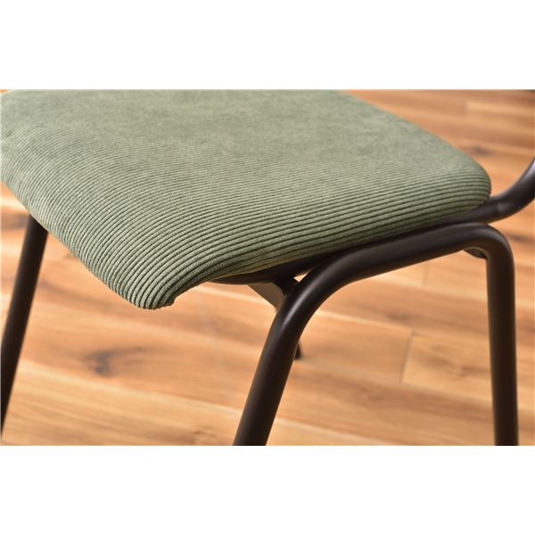 ダイニングチェア ダイニング用チェア イス 食卓 椅子 パーソナルチェア (イス 椅子) 約幅44cm 2脚セット グリーン 金属 スチール 組立品 リビング 在宅ワーク 店舗 インテリア家具 緑 送料無料の通販は