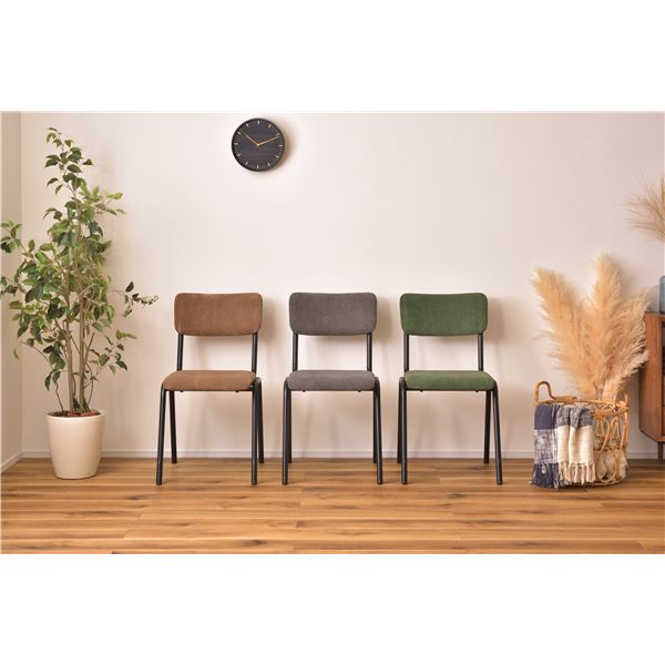 ダイニングチェア ダイニング用チェア イス 食卓 椅子 パーソナルチェア (イス 椅子) 約幅44cm 2脚セット グリーン 金属 スチール 組立品 リビング 在宅ワーク 店舗 インテリア家具 緑 送料無料の通販は