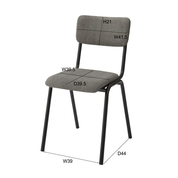 ダイニングチェア ダイニング用チェア イス 食卓 椅子 パーソナルチェア (イス 椅子) 約幅44cm 2脚セット グリーン 金属 スチール 組立品 リビング 在宅ワーク 店舗 インテリア家具 緑 送料無料の通販は