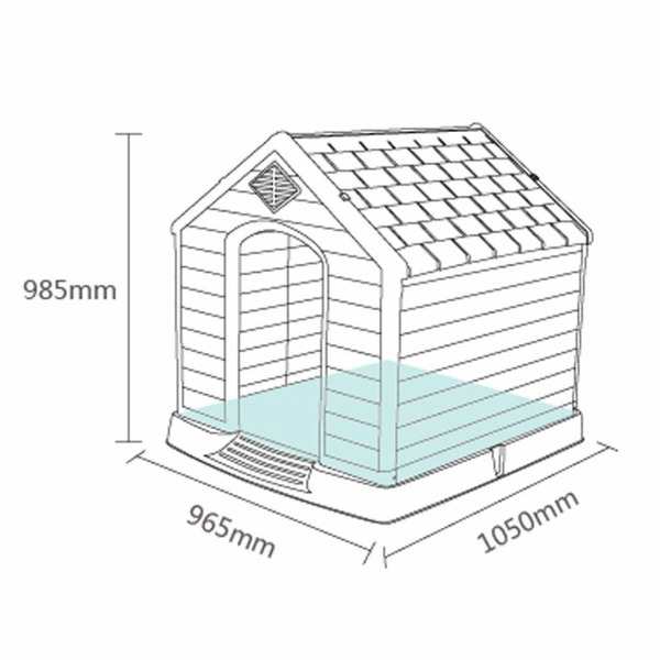 楽天市場】ドッグハウス XDB-413 プラスチック製 広い犬小屋