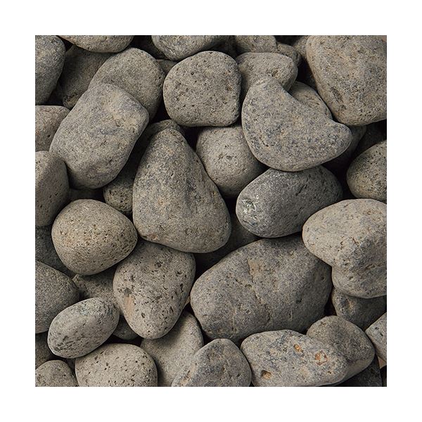 （まとめ）クラフトマン 玉砂利 精研磨 黒 20kg JR-TAMA-BK 1パック 【×5セット】