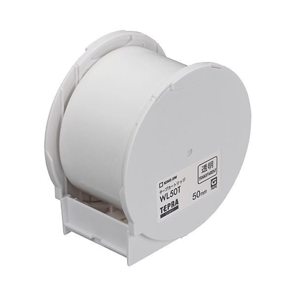 キングジム テプラ Grand テープカートリッジ 50mm 透明 WL50T 1個 【×10セット】 透明な50mmテープカートリッジ、ラベルライター・カッティングマシン用 テプラ Grandのためのキングジム製品 10セットでお得に 送料無料
