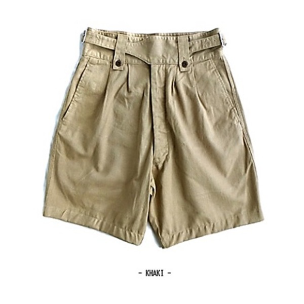 オーストリア軍 1960's グルカ 半パンツ レプリカ 2 Mサイズ相当 カーキ 綿100％ ミリタリーパンツ ミリタリーウェア ショーツ