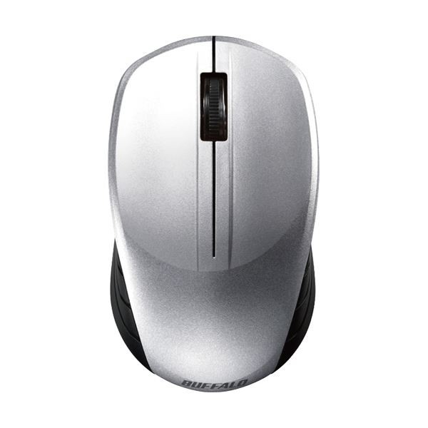 バッファロー 無線 BlueLED3ボタン スタンダードマウス シルバー BSMBW107SV 1セット(3個) 送料無料の通販は