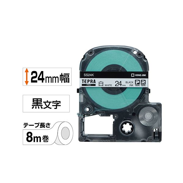 （まとめ）キングジム テプラPROテープキレイ 透明／黒文字ST6KE〔×30セット〕 代引不可 まとめ）キングジム テプラ PROテープカートリッジ キレイにはがせる