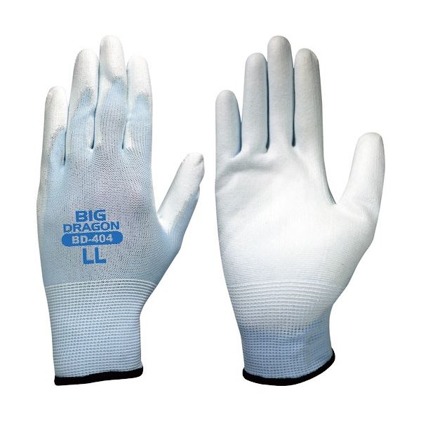 (まとめ) 富士グローブ ウレタンホワイトBD-404 LL 7071 1パック(10双) 【×5セット】 白 送料無料の通販は