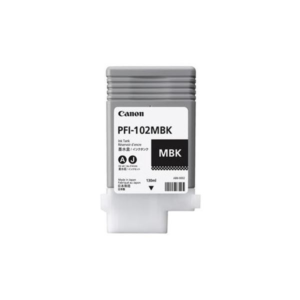 (まとめ）キヤノン インクタンク PFI-102顔料マットブラック 130ml 0894B001 1個【×3セット】 黒 送料無料の通販は