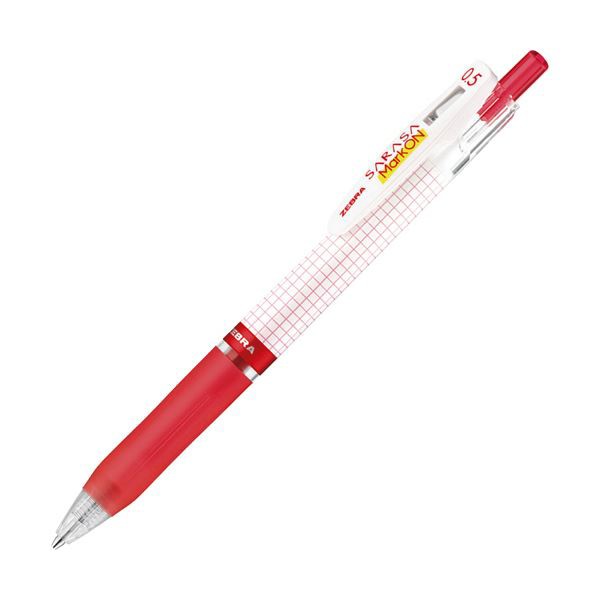 (まとめ) ゼブラ ゲルインクボールペンサラサマークオン 0.5mm 赤 JJ77-R 1本 【×100セット】 送料無料