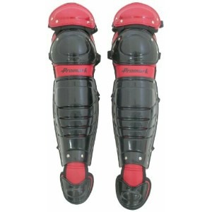 一般軟式用キャッチャーレガース ブラック×レッド RGT65BKRD 黒 赤