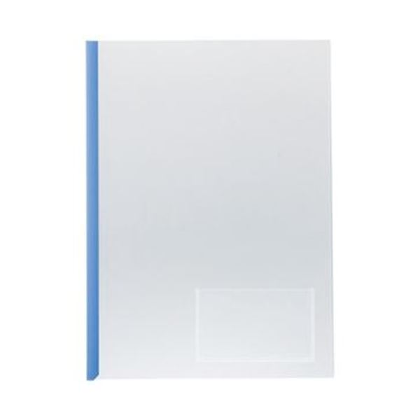 （まとめ）TANOSEE 再生レールホルダー名刺ポケット付（ヨコ型ポケット）A4タテ 10枚収容 青 1セット（30冊：10冊×3パック）〔×5セット〕 TANOSEE お徳用セット TANOSEE 再生レールホルダー名刺ポケット付