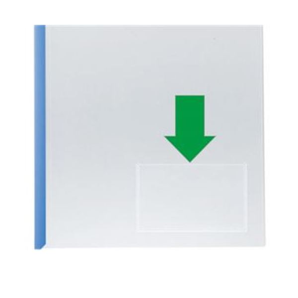 （まとめ）TANOSEE 再生レールホルダー名刺ポケット付（ヨコ型ポケット）A4タテ 10枚収容 青 1セット（30冊：10冊×3パック）〔×5セット〕 TANOSEE お徳用セット TANOSEE 再生レールホルダー名刺ポケット付