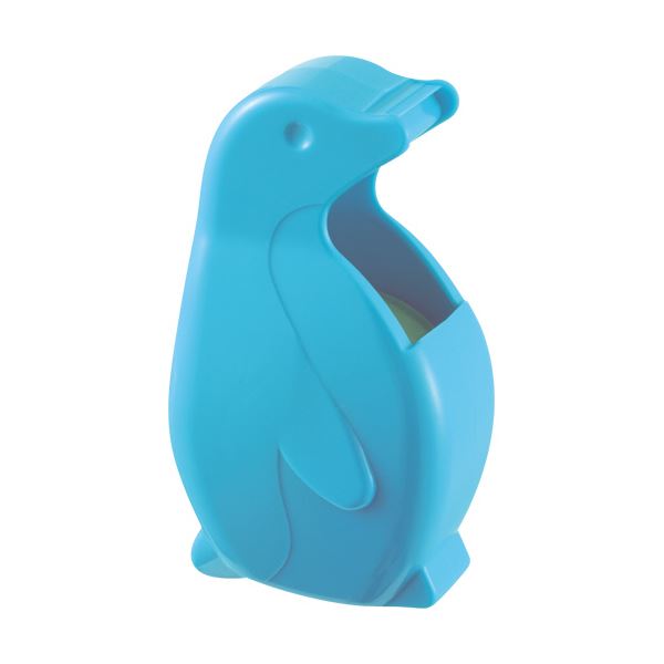 (まとめ) ニチバン ぺんぎんカッター アクアブルーCT-15PAB 1個 【×30セット】 青