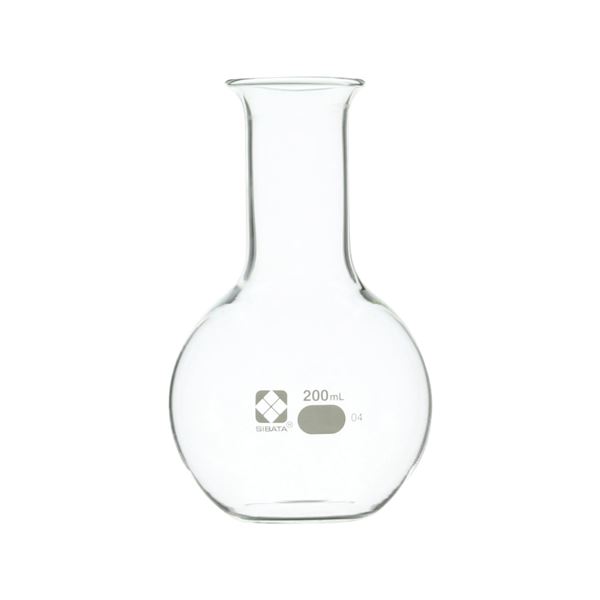 平底フラスコ 200mL 10入 【010510-200A】 容量たっぷり 200mLのフラスコセット 10個入り あなたのラボワークをサポート 送料無料の通販は