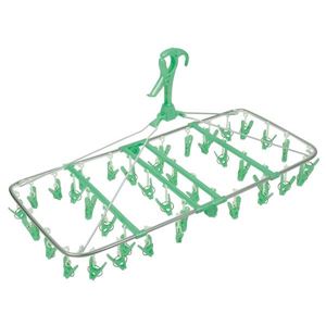 〔10個セット〕 洗濯物干し 洗濯ハンガー 約70×35×38cm 40ピンチ グリーン オーエ アルモア スマート ジャンボハンガーピンチ 緑 送料無料の通販は 14,921円