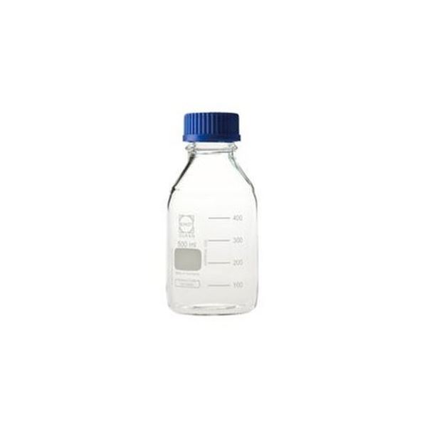 （まとめ）DURAN ねじ口瓶 500mL 青CAP付 【×5セット】 青いキャップが付いた500mLのDURANねじ口瓶を5セットでお得に 送料無料の通販は