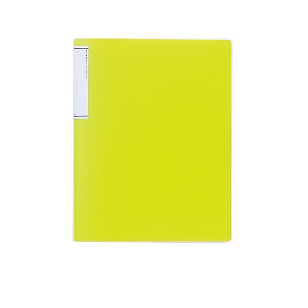 （まとめ） LIHIT LAB TEFFA クリヤーブック（スリムタイプ） A4判タテ型 10ポケット 黄緑 【×20セット】 送料無料の通販は 5,554円