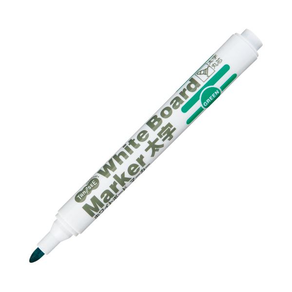 （まとめ）TANOSEE ホワイトボードマーカー太字 丸芯 緑 1セット（12本）【×10セット】 白 送料無料の通販は 6,710円