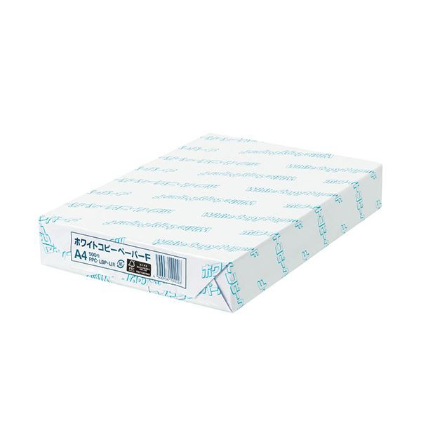 （まとめ）日本紙パルプ商事 ホワイトコピーペーパーF A4 PPC パソコン WCPFA4 1冊（500枚） 【×10セット】 白 送料無料の通販は