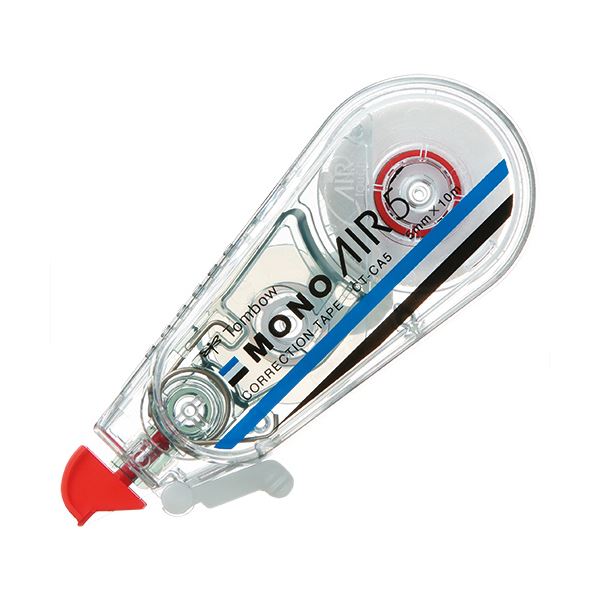 (まとめ) トンボ鉛筆 修正テープ モノエアー5mm幅×10m 赤 CT-CA5 1個 【×50セット】 送料無料の通販はその他筆記具