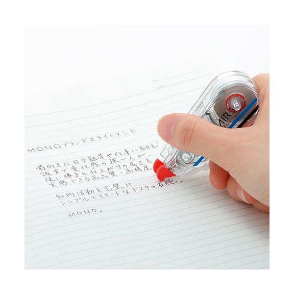 (まとめ) トンボ鉛筆 修正テープ モノエアー5mm幅×10m 赤 CT-CA5 1個 【×50セット】 送料無料の通販は