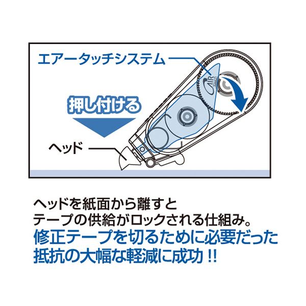 (まとめ) トンボ鉛筆 修正テープ モノエアー5mm幅×10m 赤 CT-CA5 1個 【×50セット】 送料無料の通販は