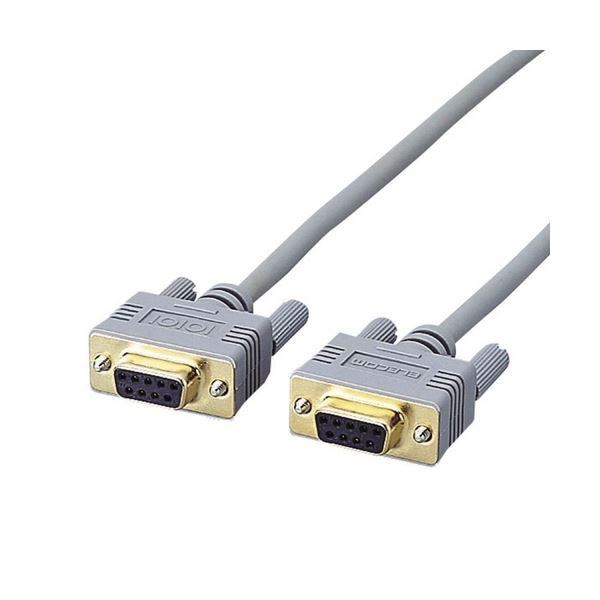 (まとめ) RS-232Cケーブル 配線 (ノーマル) D-Sub9pinメス 1.5m C232N-915 1本 【×10セット】 送料無料の通販は