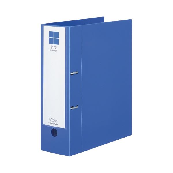 (まとめ) コクヨ Dリングファイル(スムーススタイル) A4タテ 700枚収容 背幅95mm 青 フ-UDS470B 1冊 【×5セット】 送料無料の通販は