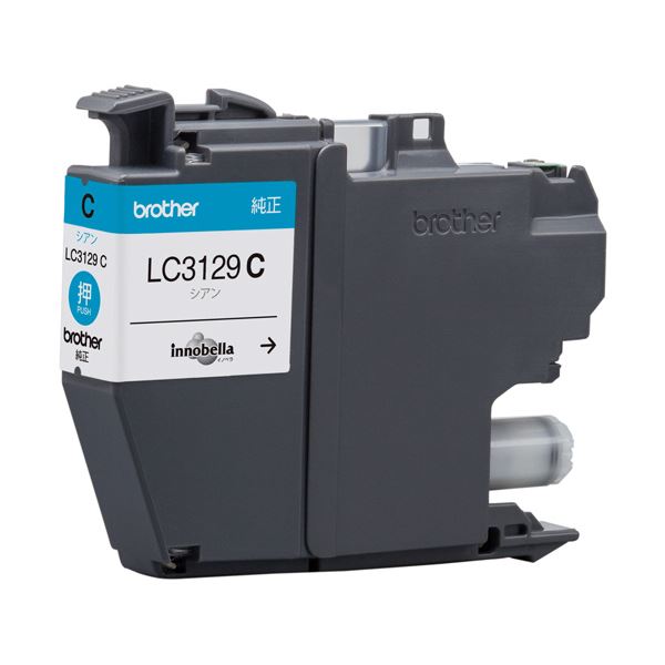 (まとめ) ブラザー インクカートリッジ シアンLC3129C 1個 【×5セット】 送料無料の通販は
