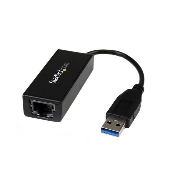 （まとめ）StarTechUSB3.0-Gigabit Ethernet LANアダプタ 10・100・1000Mbps対応 ブラック USB31000S1個【×2セット】 黒 送料無料の通販は