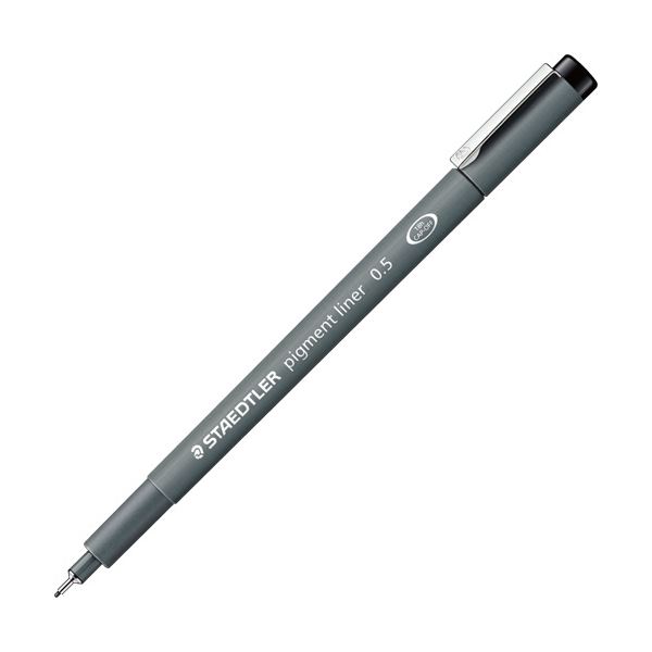 （まとめ）ステッドラー ピグメントライナー0.5mm 黒 308 05-9 1セット(10本)【×2セット】 送料無料の通販はその他製図用品