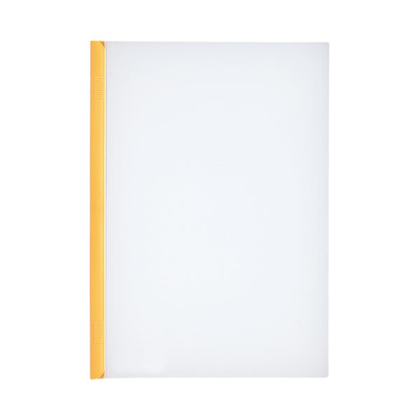 (まとめ）LIHITLAB スライドバーファイル G1720-5 黄 10冊【×5セット】 色とりどりのスライドバーファイル 見やすく整理できる 10冊セットでお得 送料無料の通販は 7,749円